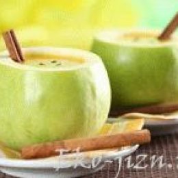 Лечебное блюдо из зеленого яблока