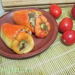 Перец, фаршированный овощами: вегетарианский рецепт